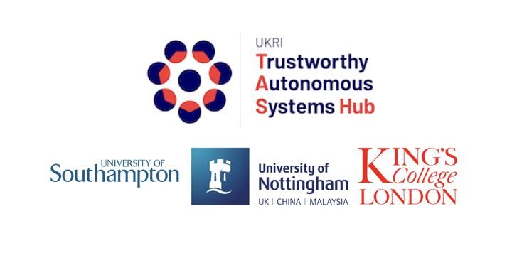 Image of the collaboration of universities working on the UKRI TAS Hub.